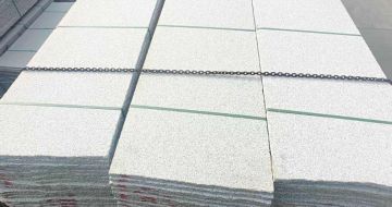 云浮芝麻白毛板，石材毛板