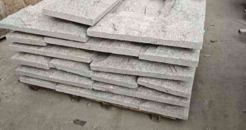 云浮芝麻白蘑菇石，自然面