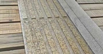 云浮黄金麻盲道石 盲条