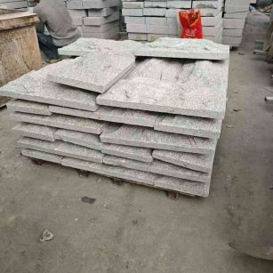 云浮芝麻白蘑菇石，自然面