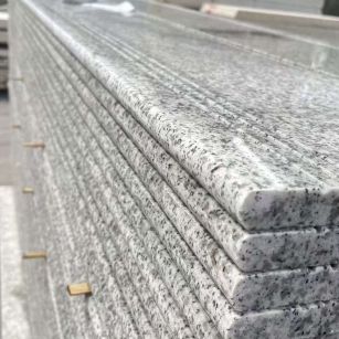 云浮芝麻白楼梯踏步 花岗岩楼梯板材