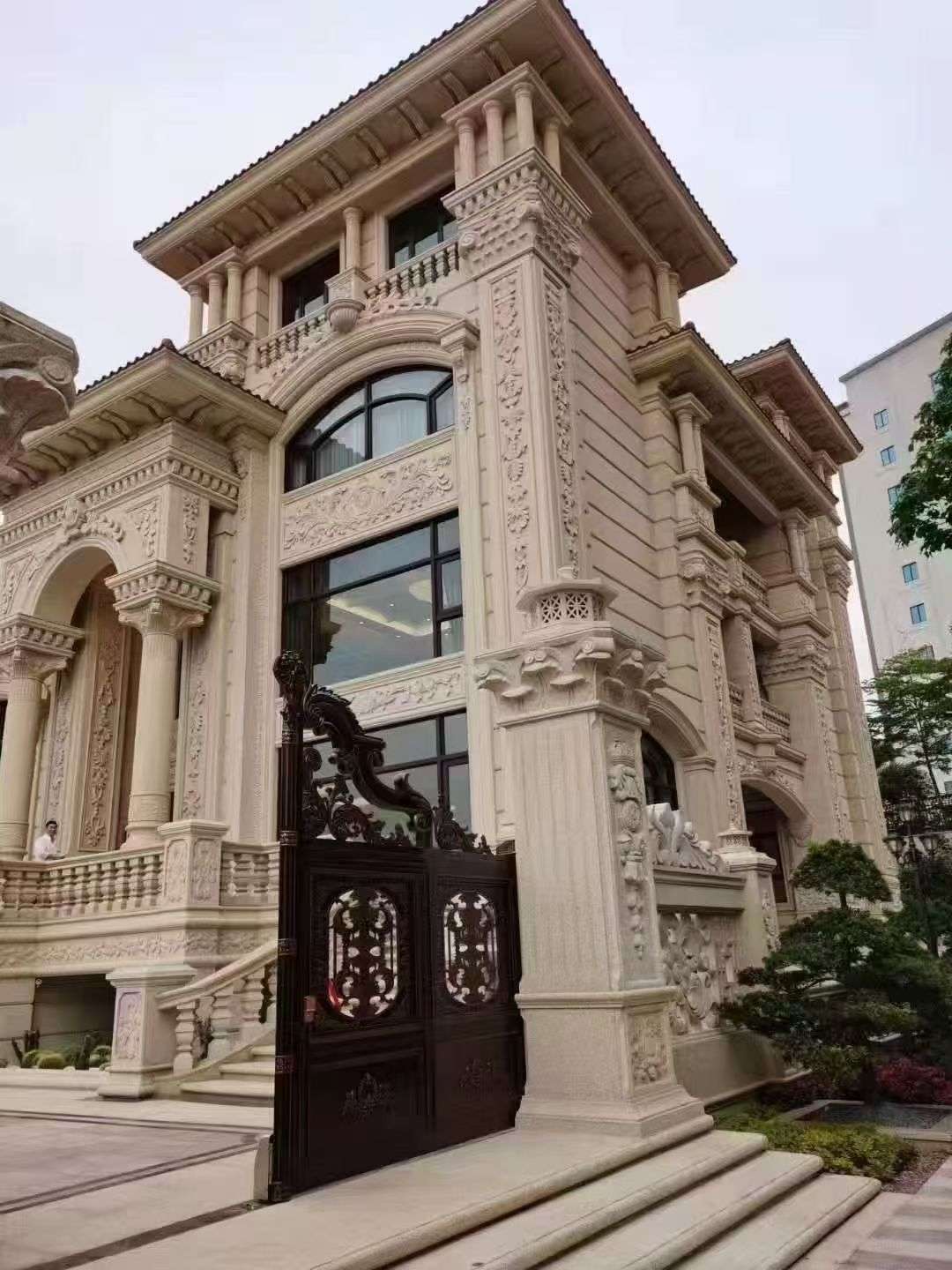 云浮黄金麻别墅外墙异形定制